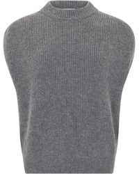 Peserico - Sleeveless Sweater With Sequins - Lyst