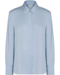 Vince - Camicia in seta a maniche lunghe - Lyst