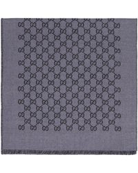 Gucci - Sciarpa jacquard in lana motivo GG - Lyst