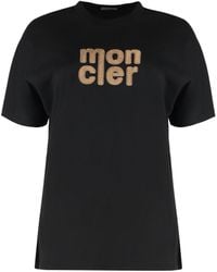 Moncler - Cotton Crew-Neck T-Shirt - Lyst