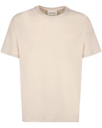 FRAME - T-shirt Duo Fold in cotone - Lyst