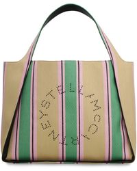 Stella McCartney - Stella Logo Raffia Tote Bag - Lyst