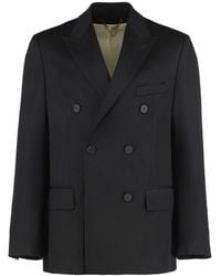 Golden Goose - Double-breasted Blazer With Button Closure - Lyst