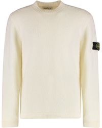 Stone Island - Sweater With Brushed Texture - Lyst