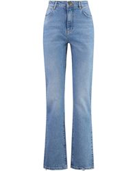 Pinko - Roxanne 5-pocket Straight-leg Jeans - Lyst