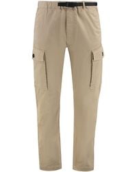 Woolrich - Belted Cotton Cargo Trousers - Lyst