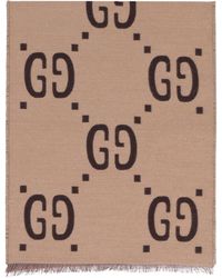 Gucci - Sciarpa in lana e seta - Lyst