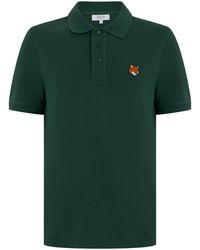 Maison Kitsuné - Cotton Polo With Short Sleeves - Lyst