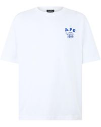 A.P.C. - T-Shirt Cotton T-Shirts - Lyst