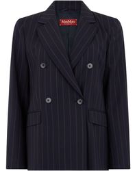 Max Mara - Double-Breasted Blazer - Lyst