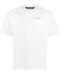 Palm Angels - Cotton Crew-Neck T-Shirt T-Shirts - Lyst