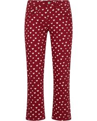 R13 - Charlotte Printed Jeans - Lyst