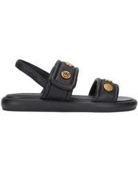 Pinko - Leather Sandals With Studs - Lyst