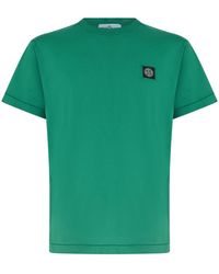 Stone Island - Cotton T-Shirt With Logo - Lyst
