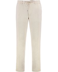BOSS - Pantaloni in misto lino - Lyst
