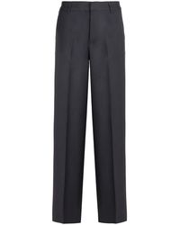 PT01 - Viscose Straight-Leg Trousers with Elasticated Back - Lyst