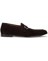Doucal's - Suede Loafers With Buckle - Lyst