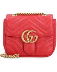 Gucci - Mini borsa a spalla GG Marmont in pelle - Lyst