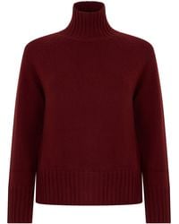 Max Mara - Wool And Cashmere Jumper With High Collar - Lyst