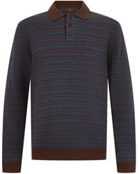 Slowear - Sweater With Polo Collar - Lyst