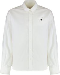 Ami Paris - Camicia in cotone oxford - Lyst