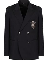 Fendi - Double-Breasted Wool Jacket - Lyst