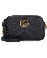 Gucci - GG Marmont Quilted Leather Crossbody Bag - Lyst