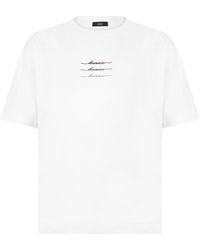 Herno - T-Shirt With Embroidered Logo - Lyst