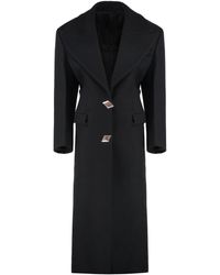 The Attico - Cappotto lungo in lana vergine - Lyst