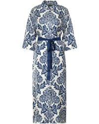 Max Mara - Abito chemisier Camelia in seta stampata - Lyst