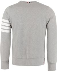 Thom Browne - Crew-Neck Sweatshirt Cotton Sweatshirts - Lyst