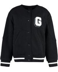 Givenchy - Bomber in lana con patch - Lyst