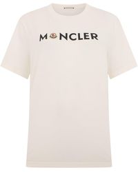 Moncler - Cotton T-Shirt With Print - Lyst