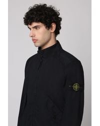 Stone Island - Giacca in cotone con chiusura a zip - Lyst