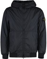 Stone Island - Technical Fabric Hooded Jacket - Lyst