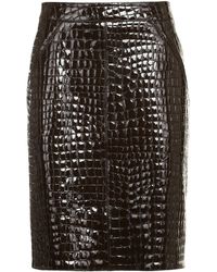 Tom Ford - Leather Skirt - Lyst