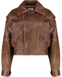 Saint Laurent - Bomber in pelle di agnello - Lyst