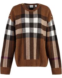 Burberry - Wool And Cashmere Sweater - Lyst