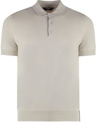 K-Way - Pleyne Knitted Cotton Polo Shirt - Lyst