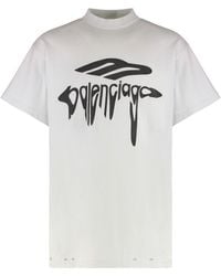 Balenciaga - T-Shirt With Vintage Effect - Lyst