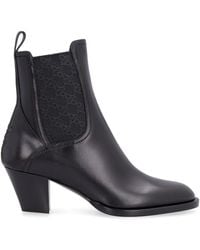 Fendi - Leather Ankle Boots - Lyst