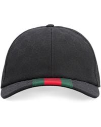 Gucci - Cappello Da Baseball Con Decorazione Web - Lyst