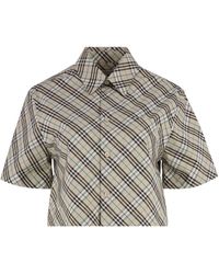 Burberry - Camicia in motivo check - Lyst