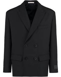 Valentino Garavani - Double-breasted Wool Blazer - Lyst