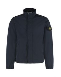 Stone Island - Windbreaker With Logo - Lyst