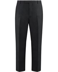 Gucci - Wool Blend Twill Bush Trousers Viscose Chinos - Lyst