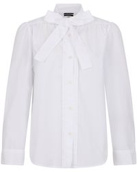 R13 - Shirt With Collar And Tie - Lyst