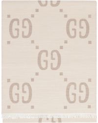 Gucci - Sciarpa in lana e seta - Lyst