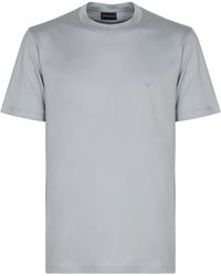 Emporio Armani - Logo Cotton T-Shirt - Lyst