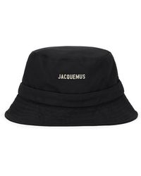 Jacquemus - Cappello bucket in cotone con logo - Lyst